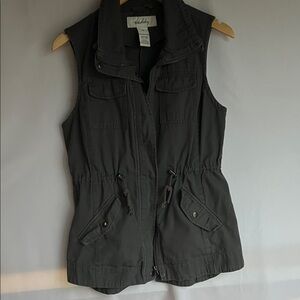 Sebby Charcoal Utility Vest